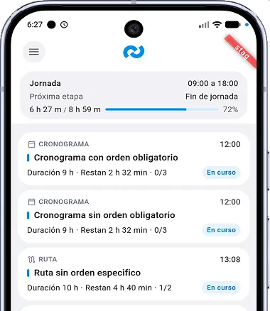 Consignas de seguridad en la aplicación de Guarnic
