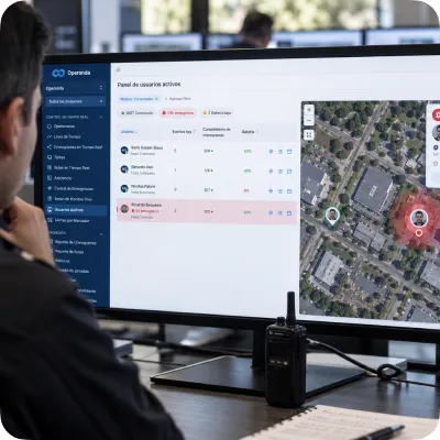 Gestión de emergencias en la aplicación de Guarnic